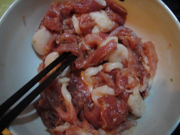 香辣白菜肉片步骤8