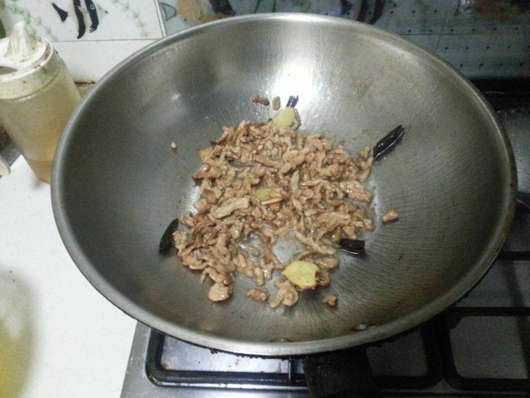 白菜丝炒肉丝步骤6