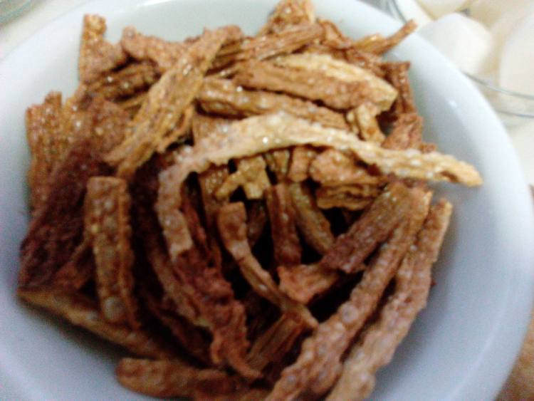 白菜炒腐竹步骤3