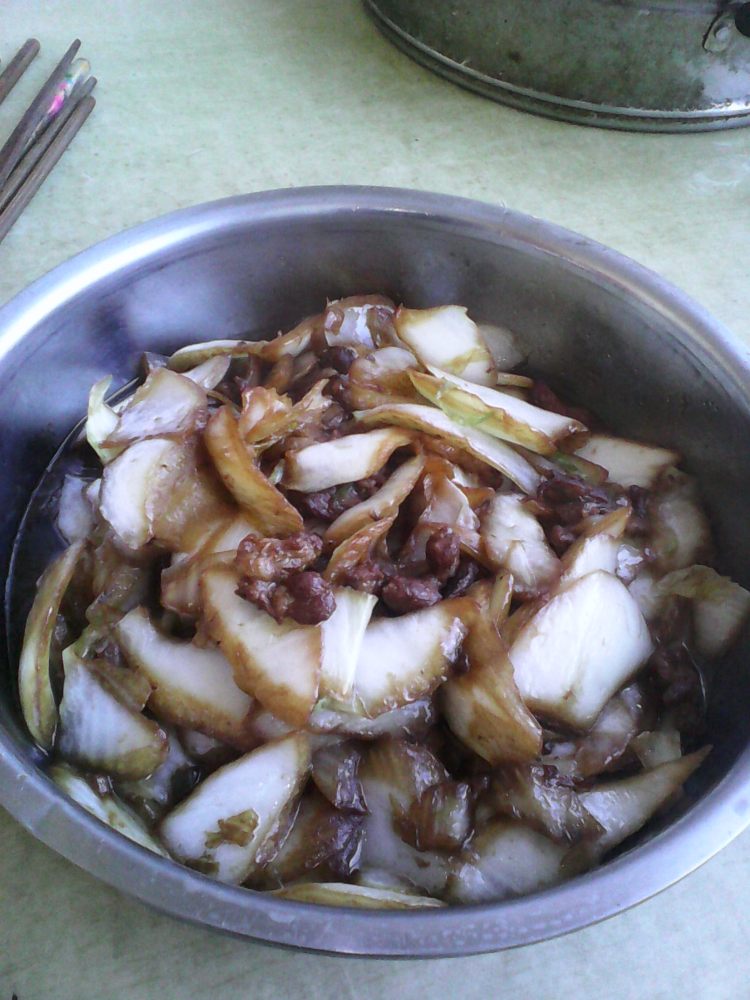 肉炒白菜步骤6