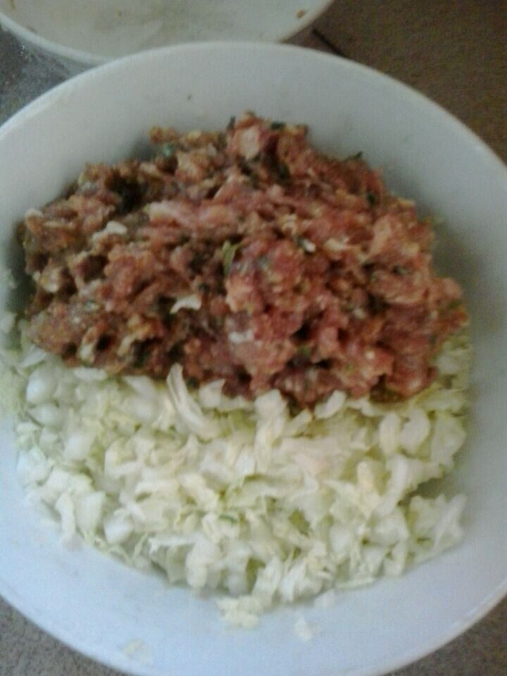 白菜猪肉馅步骤7