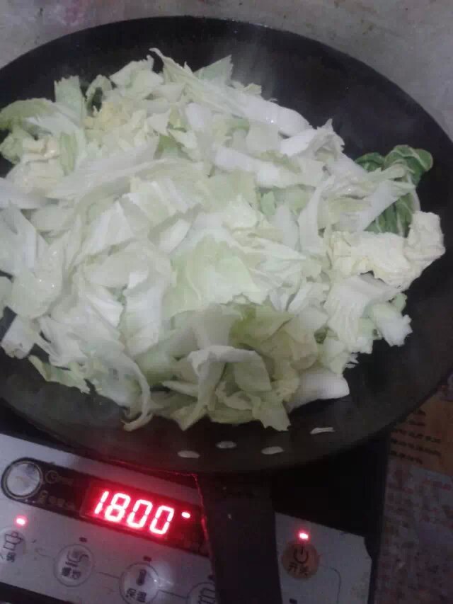 白菜烧素丸步骤5