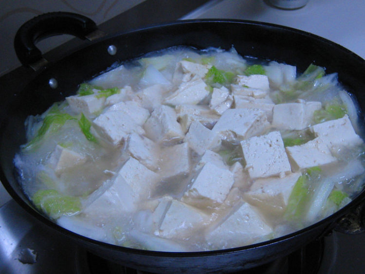 笔管鱼炖白菜豆腐步骤14