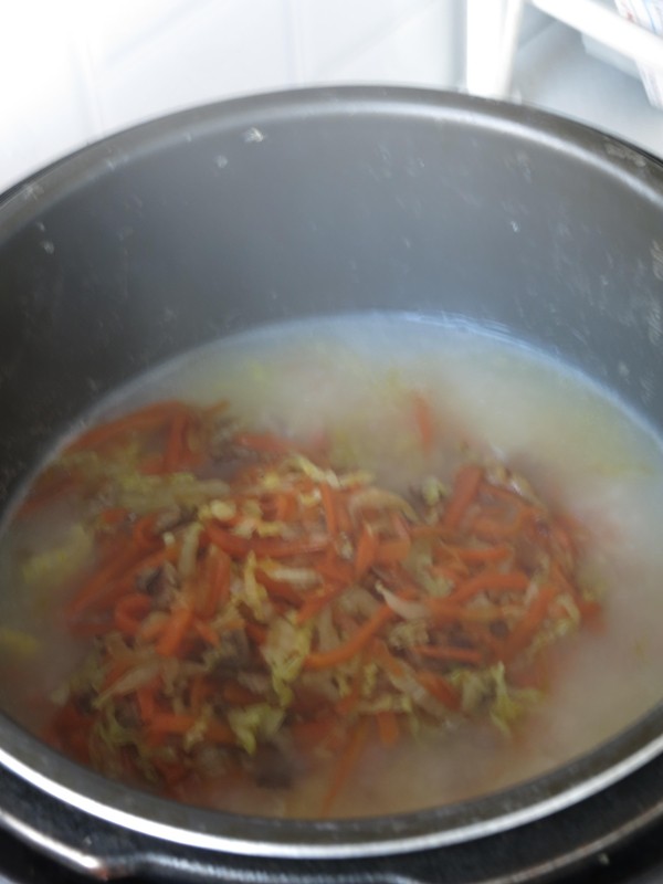 胡萝卜白菜肉末养生粥步骤10