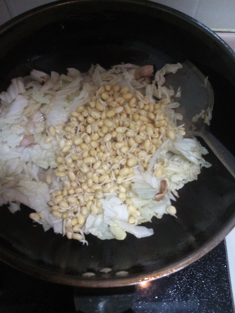 白菜炖豆芽步骤8