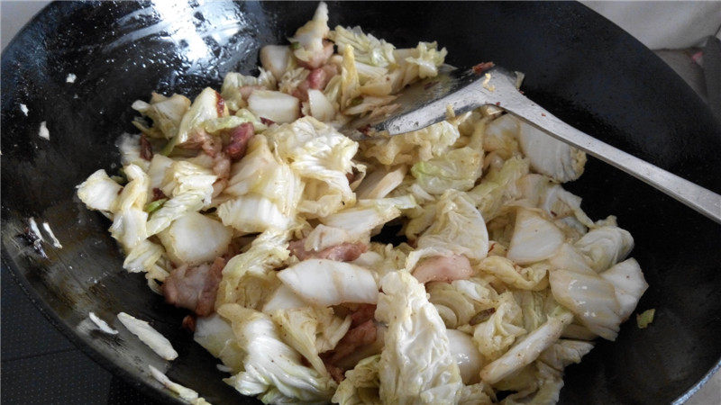 东北白菜炖干豆腐步骤7