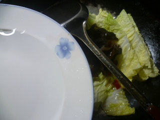 炝炒黑白菜步骤6