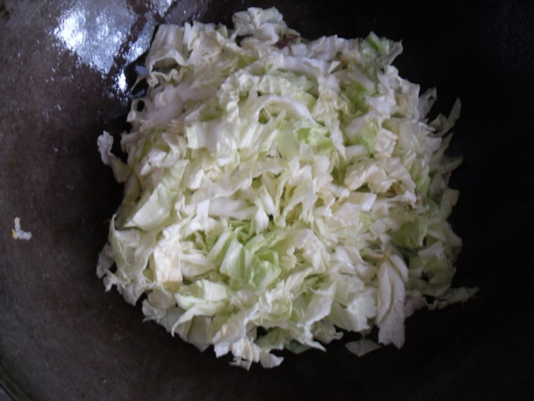 白菜蛋炒饭步骤6