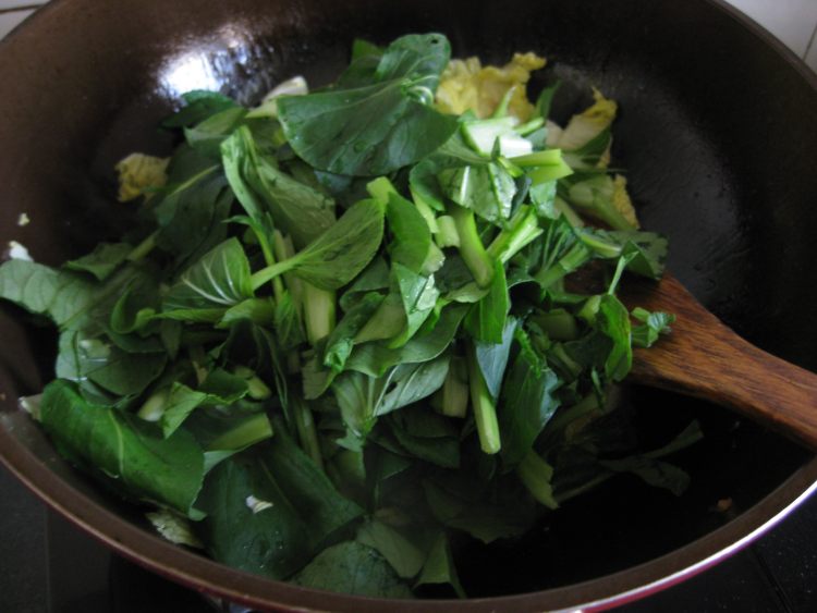 素炒油菜白菜步骤3
