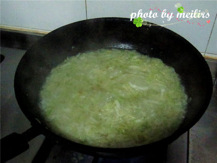 白菜清汤馄饨面步骤6