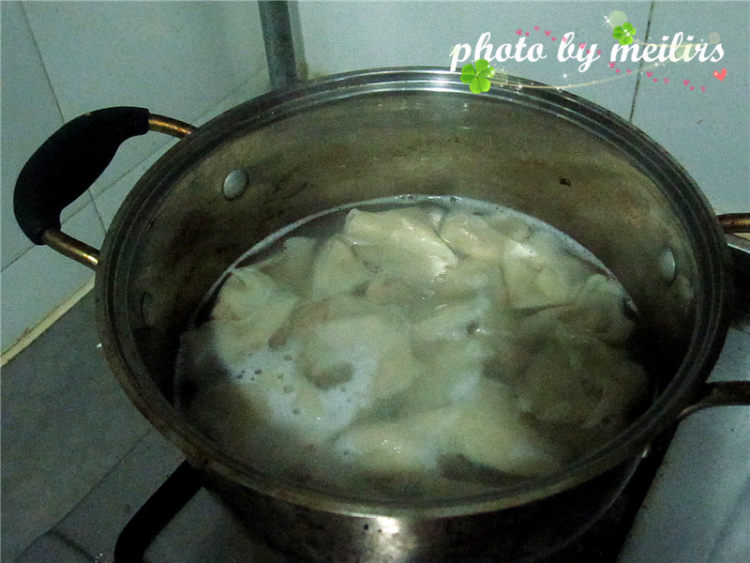 白菜清汤馄饨面步骤11
