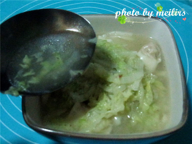 白菜清汤馄饨面步骤14