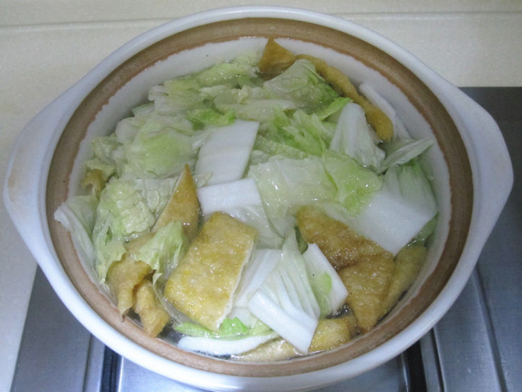 白菜豆腐鱼丸汤步骤5