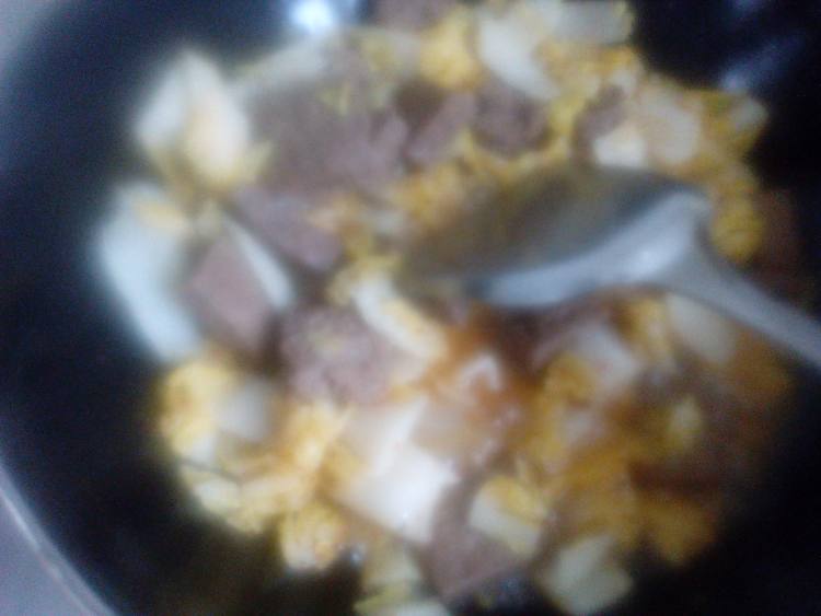 白菜炖油豆腐步骤8