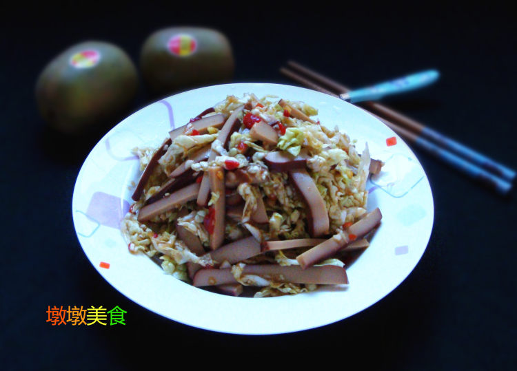 鸡蛋干拌白菜步骤13