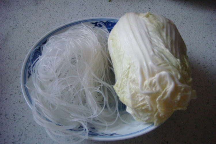 粉丝白菜步骤1
