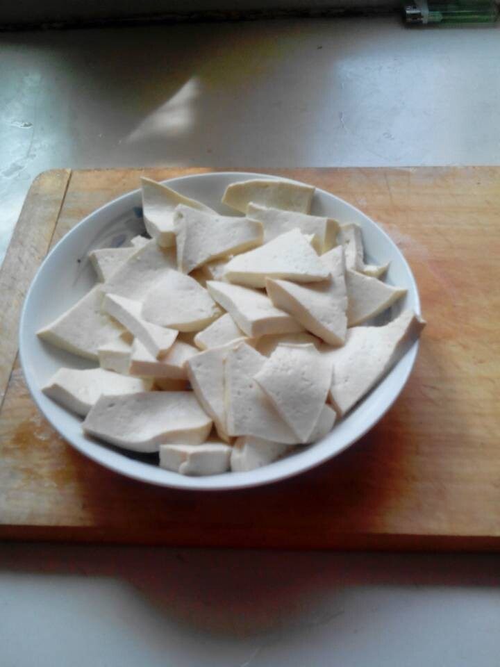 白菜煎豆腐步骤2