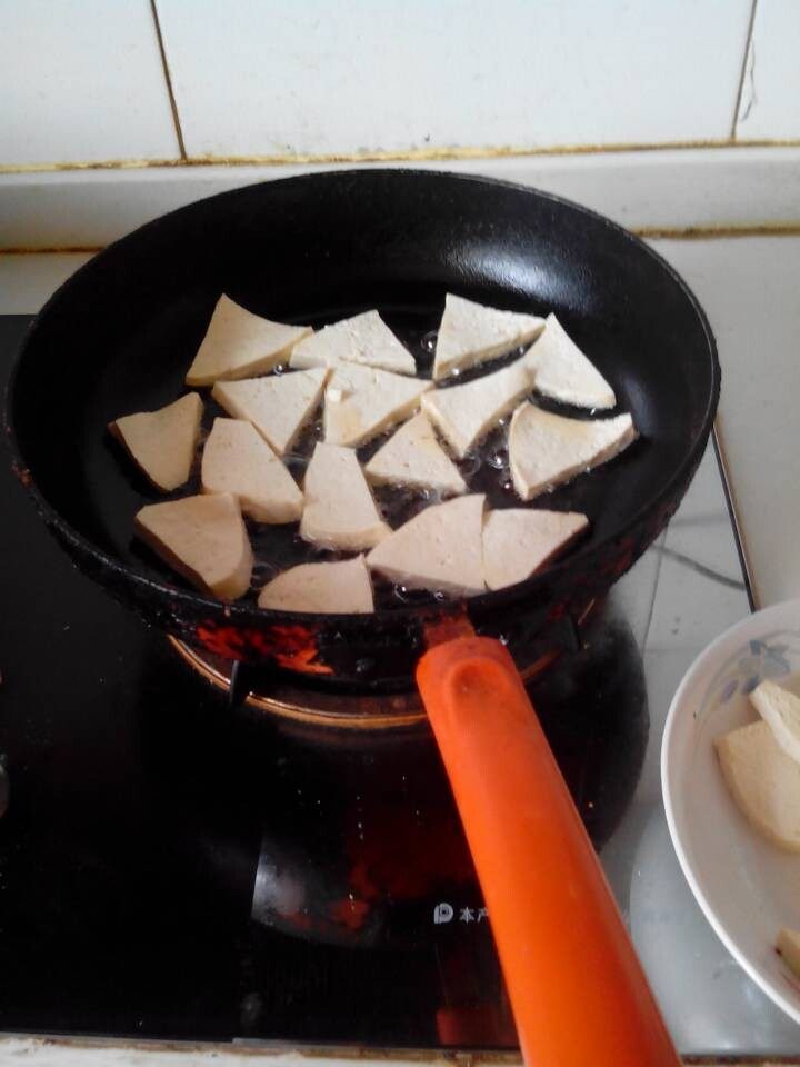 白菜煎豆腐步骤3