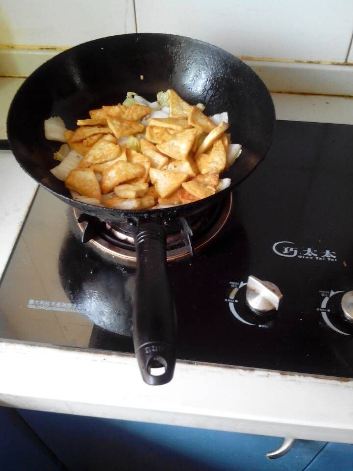 白菜煎豆腐步骤7