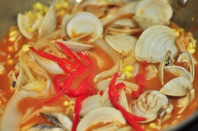 韩式白菜炖蛤蜊步骤9