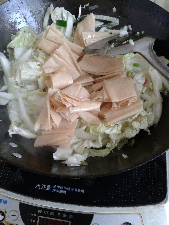 家常炒小白菜步骤7