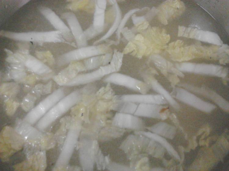 豆腐白菜粉条汤步骤6
