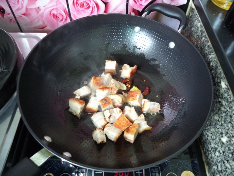 烧肉炖白菜豆腐步骤4