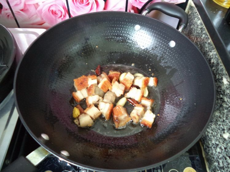 烧肉炖白菜豆腐步骤5