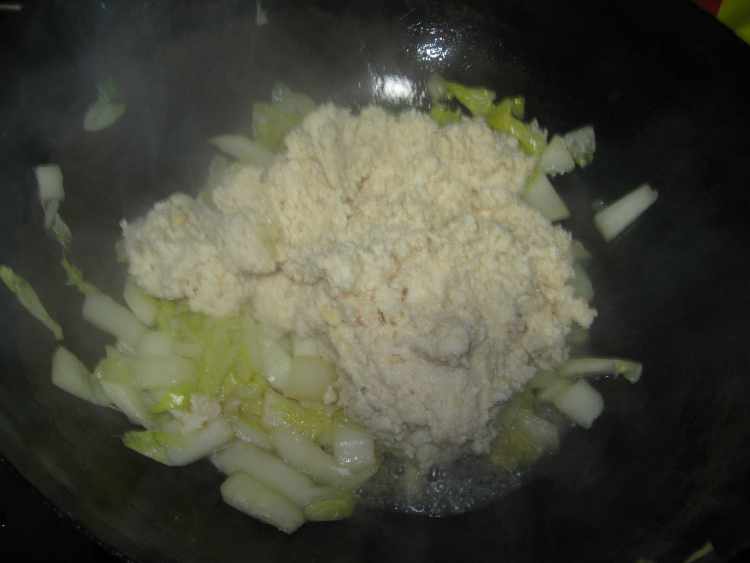 白菜豆腐渣步骤6