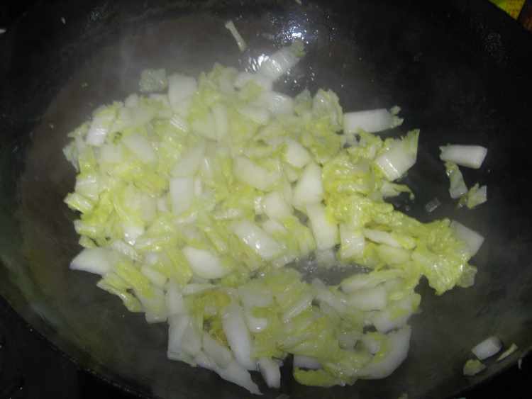 白菜豆腐渣步骤5