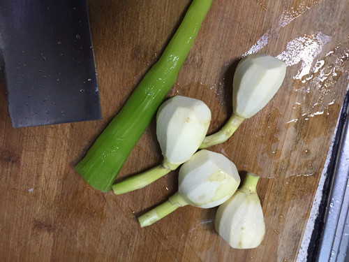 茨菇莴笋炒肉片步骤2