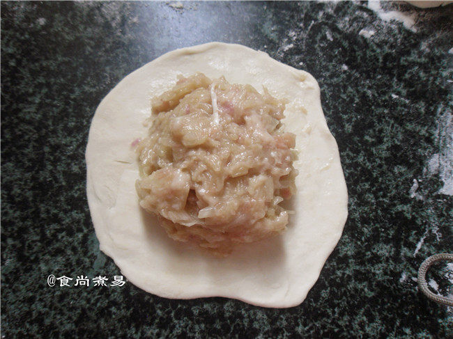 莴笋肉馅饼步骤9