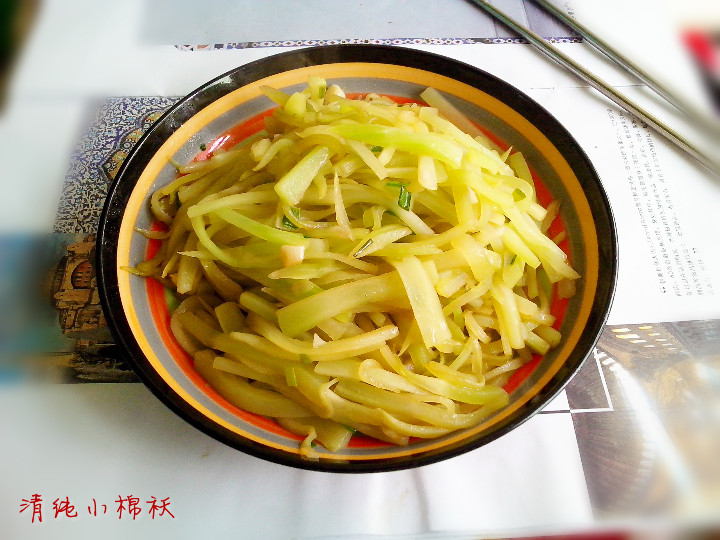 爽脆莴笋丝步骤7