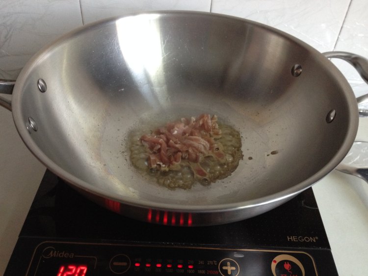 肉丝炒双笋步骤5