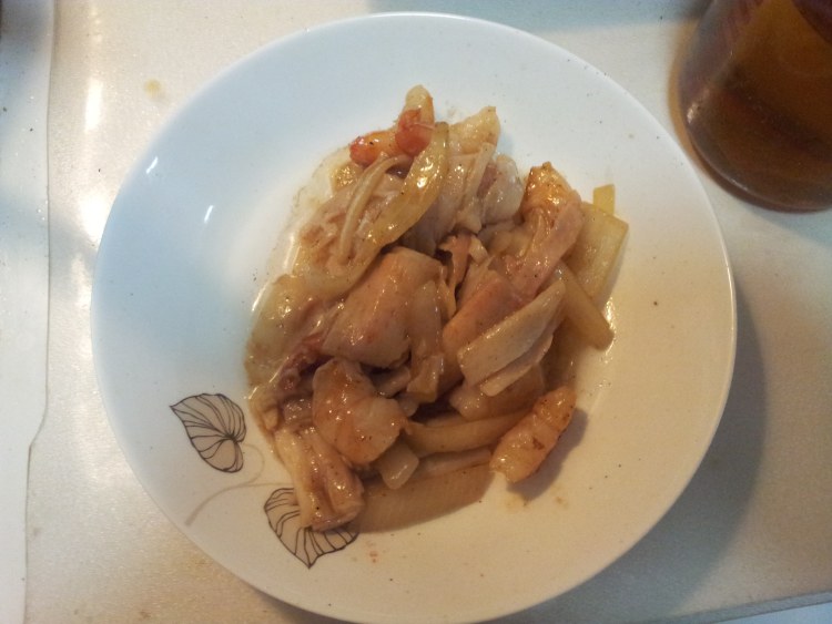 莴笋炒虾仁蟹棒步骤6