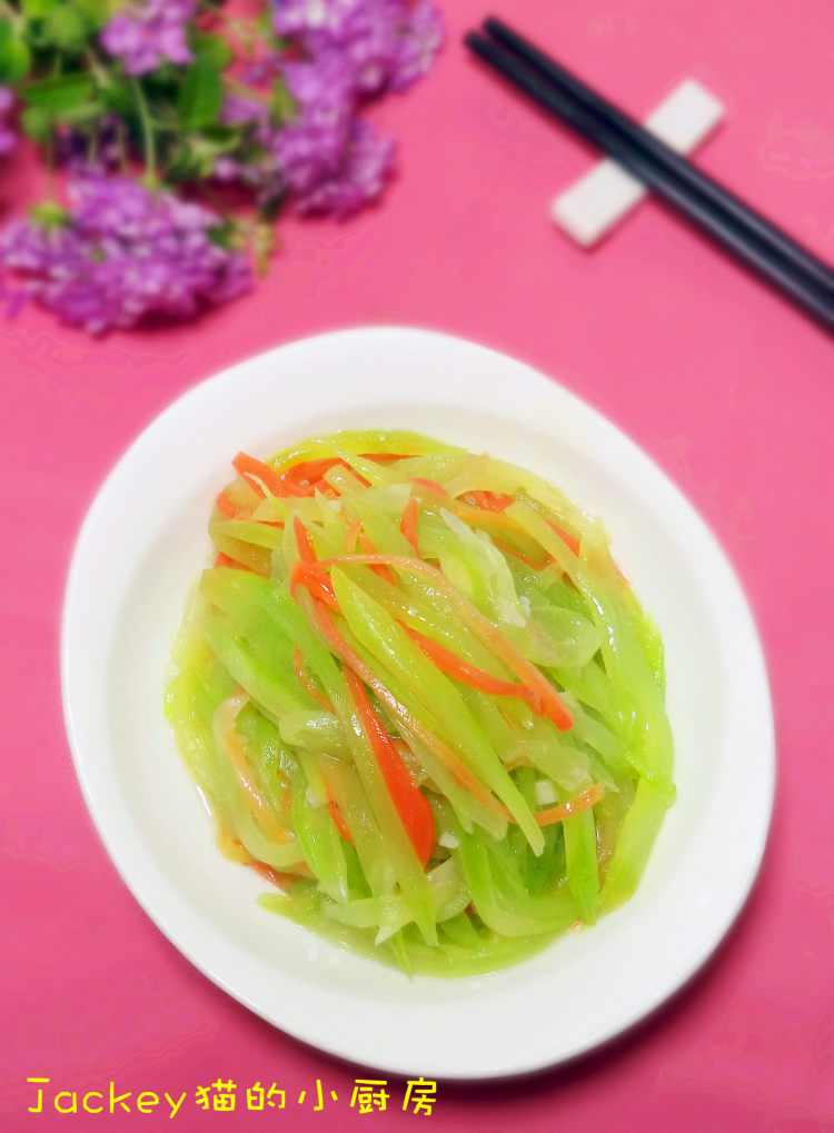 蒜香莴笋丝步骤9