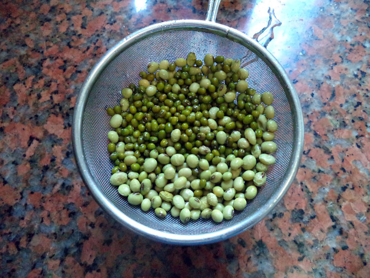 生菜绿豆豆浆步骤3
