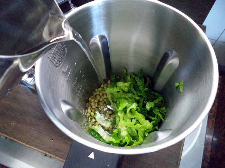 生菜绿豆豆浆步骤5