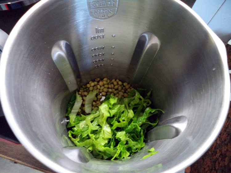 生菜绿豆豆浆步骤4
