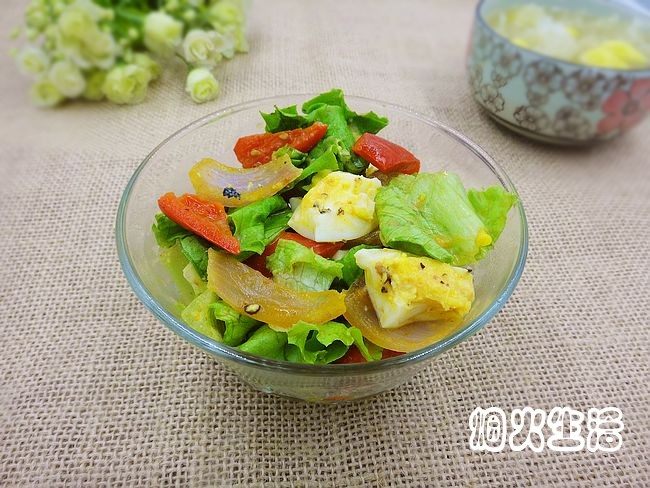 茄汁拌鸡蛋生菜步骤9