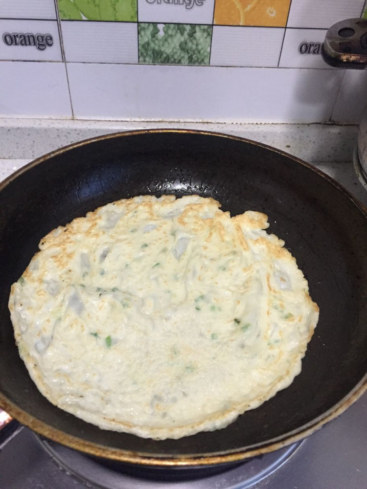 肉松生菜卷饼步骤5