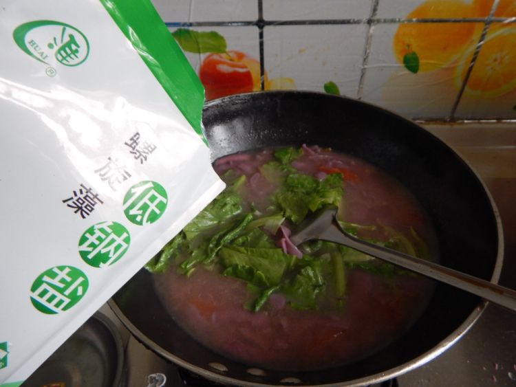 西红柿鸡蛋紫薯刀削面步骤12