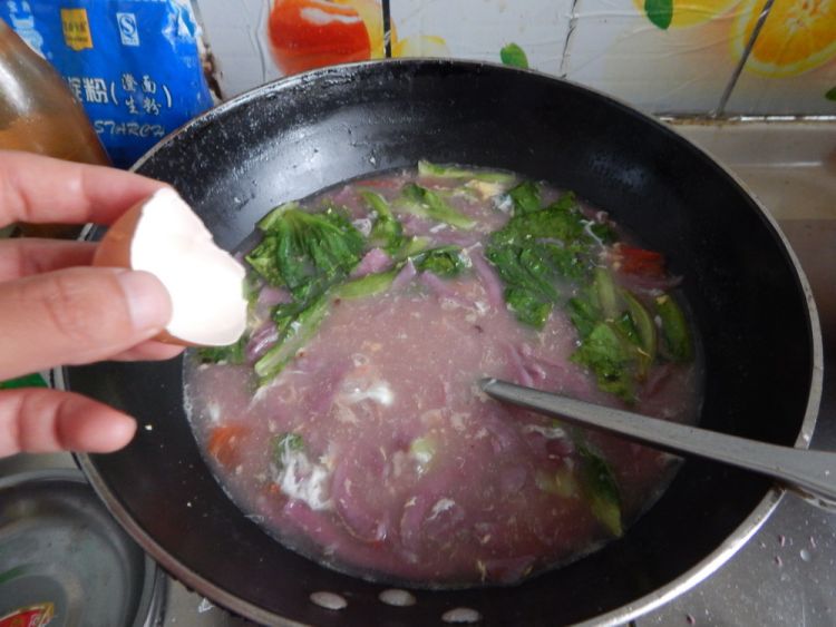 西红柿鸡蛋紫薯刀削面步骤14