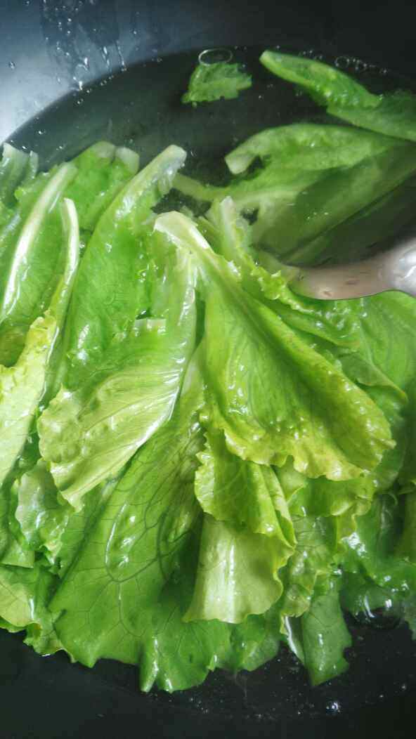 豆豉生菜#多效护理一步骤3