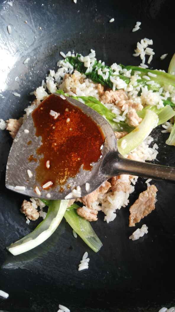 生菜炒饭#多效护理一步骤8