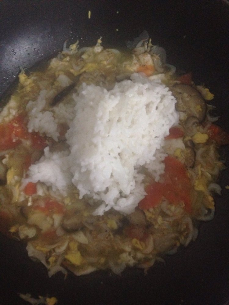 香菇蛋炒饭步骤4