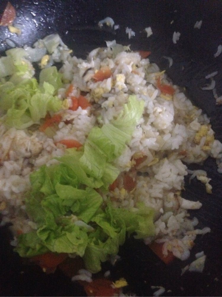 香菇蛋炒饭步骤5