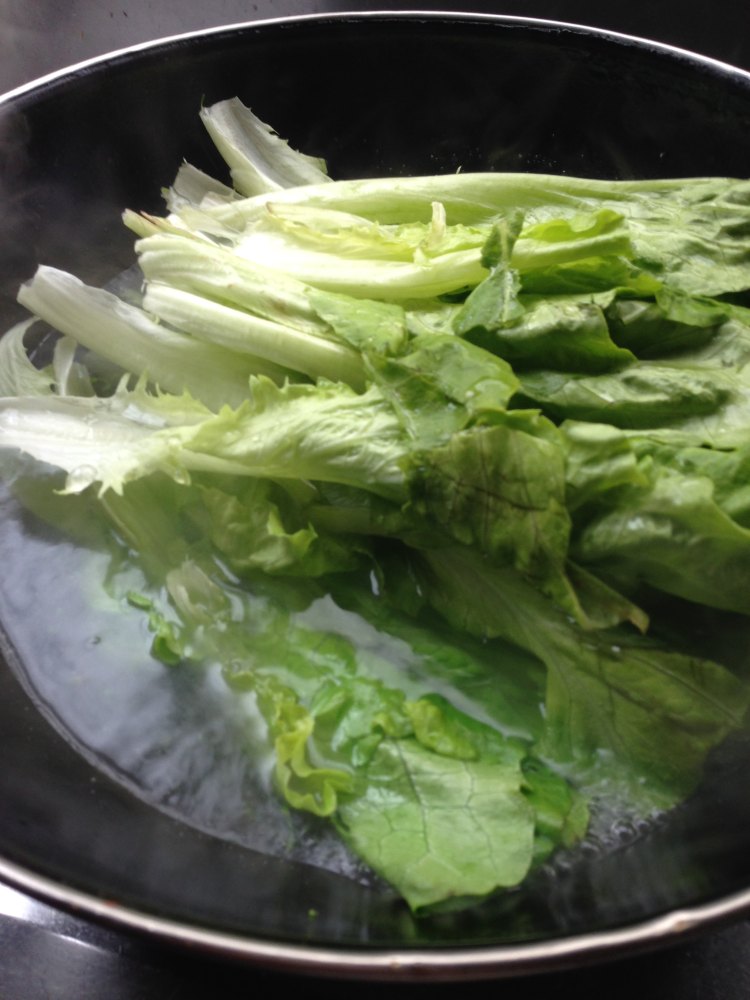 油泼生菜步骤2