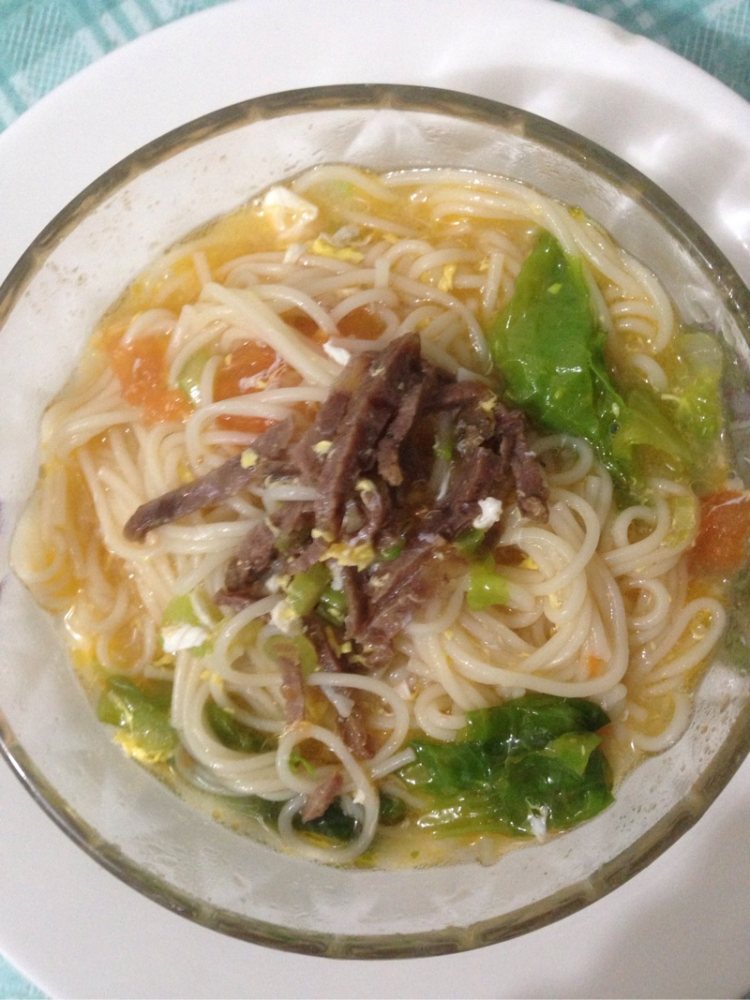 肉丝鸡蛋面步骤8