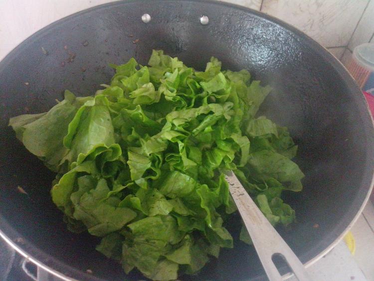 生菜炒豆腐步骤9